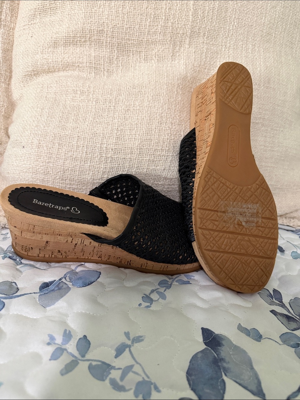 BareTraps Black Woven Slide Mules - Picture 2 of 2